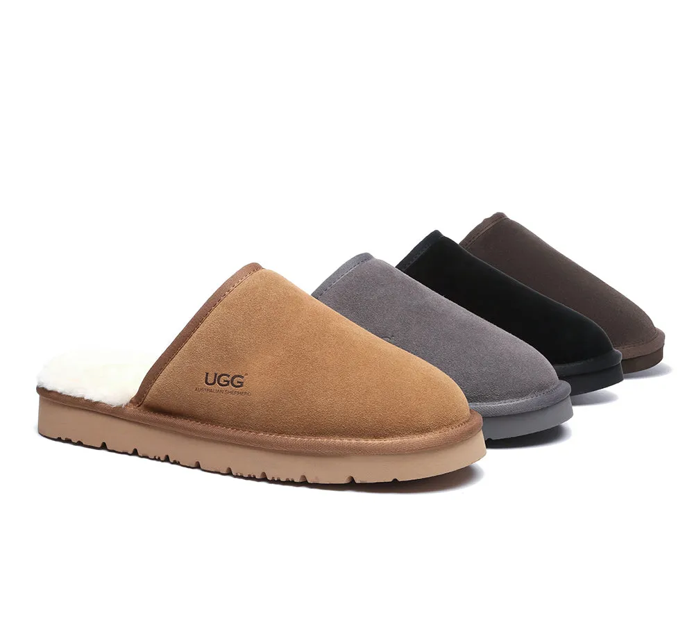 AUSTRALIAN SHEPHERD® UGG Slippers Men Sheepskin Wool Scuff Cruz sold by UGG Express