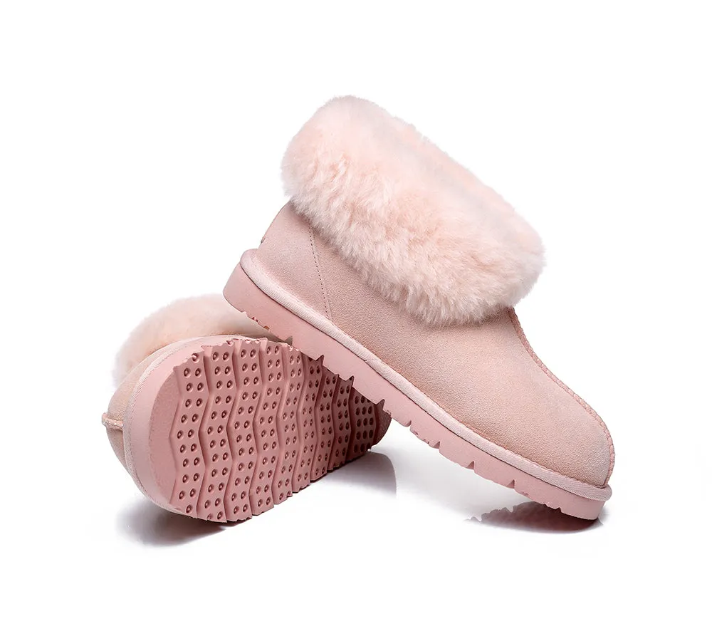 EVERAU® UGG Slippers Sheepskin Wool Collar Ankle Mallow sold by UGG Express product image thumbnail 4