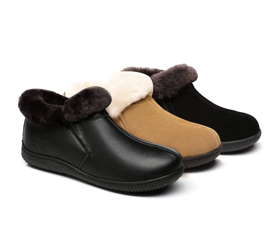 AUSTRALIAN SHEPHERD® UGG Slippers Sheepskin Wool Collar Ankle Daley sold by UGG Express