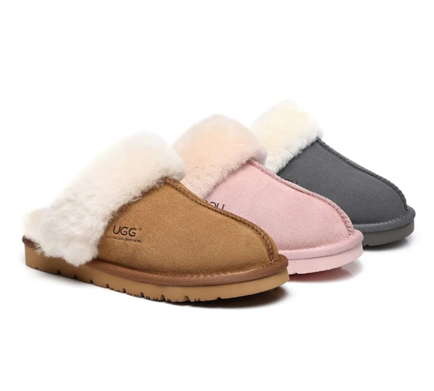 AUSTRALIAN SHEPHERD® UGG Slippers Sheepskin Wool Scuff Muffin sold by UGG Express