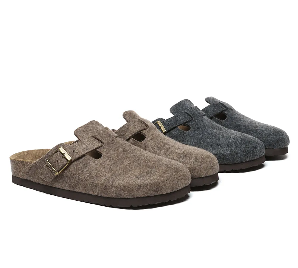 EVERAU® Men Adjustable Buckled Straps Slip-on Flat Sandal Slides Brynn sold by UGG Express