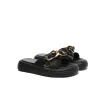 EVERAU® Women Slides Metal Decor Crossover Platform Chiffon sold by UGG Express