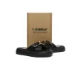EVERAU® Women Slides Metal Decor Crossover Platform Chiffon sold by UGG Express