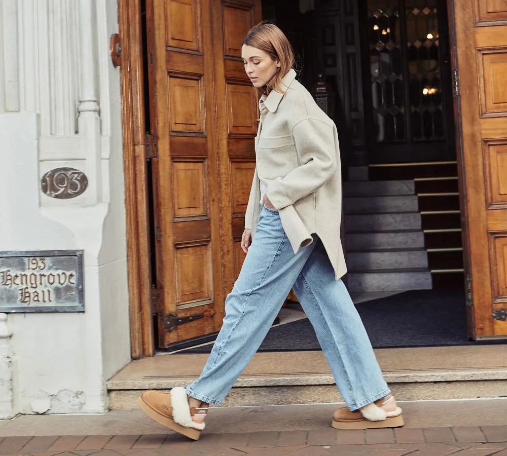 AUSTRALIAN SHEPHERD® 3-Way Style UGG Women Slippers Removable Wool Strap Slingback Platform Musa sold by UGG Express product image thumbnail 2