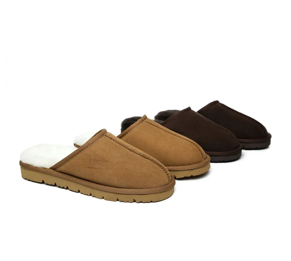 AUSTRALIAN SHEPHERD® UGG Men Sheepskin Wool Scuff Slippers Mosley sold by UGG Express