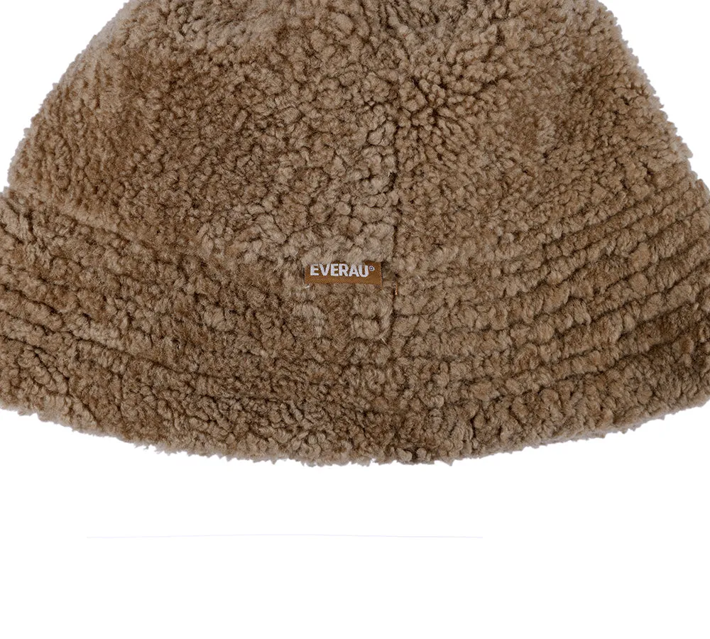EVERAU® Fluffy Sheepskin Wool Bucket Hat Cloude sold by UGG Express product image thumbnail 5
