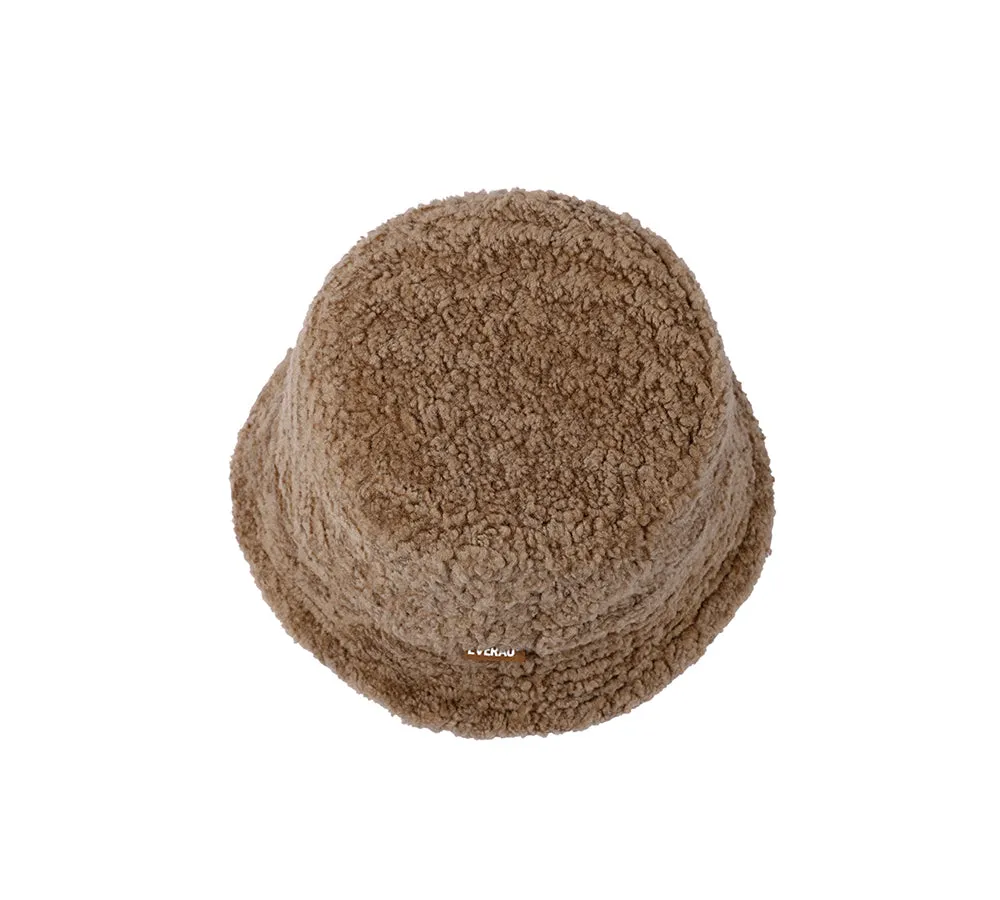 EVERAU® Fluffy Sheepskin Wool Bucket Hat Cloude sold by UGG Express product image thumbnail 3