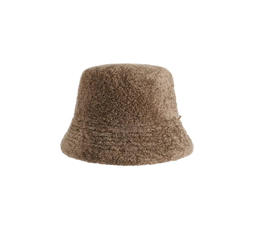 EVERAU® Fluffy Sheepskin Wool Bucket Hat Cloude sold by UGG Express