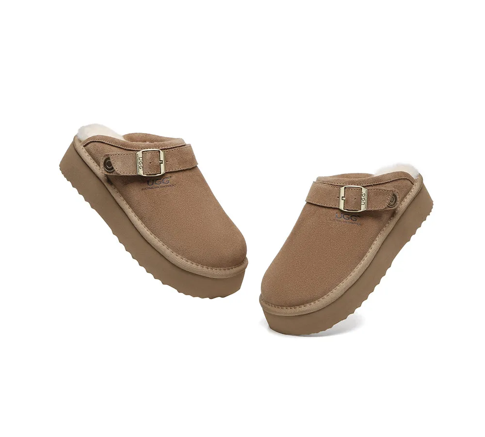AUSTRALIAN SHEPHERD® UGG Slippers Sheepskin Wool Adjustable strap Platform Sadie sold by UGG Express product image thumbnail 4