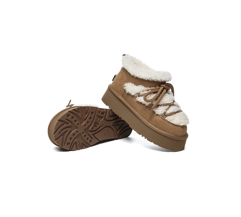 UGG EVERAU® UGG Boots Women Sheepskin Wool Ankle Platform Mini Carmen sold by UGG Express product image thumbnail 2