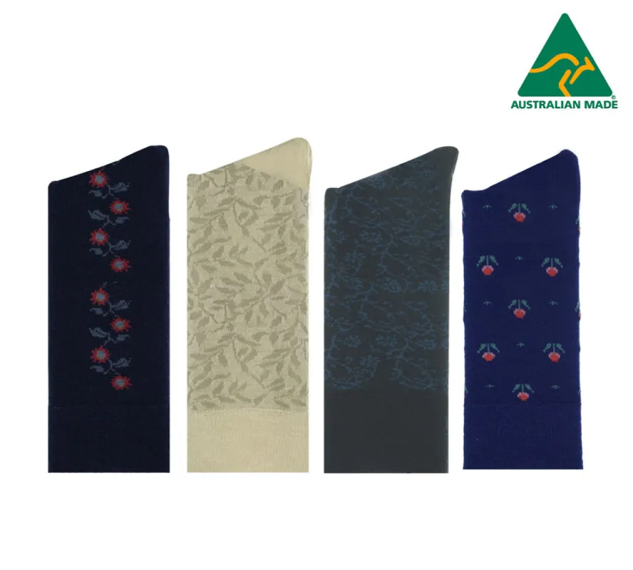 Humphrey Law Fine Merino Wool blend Patterned Health Socks sold by UGG Express