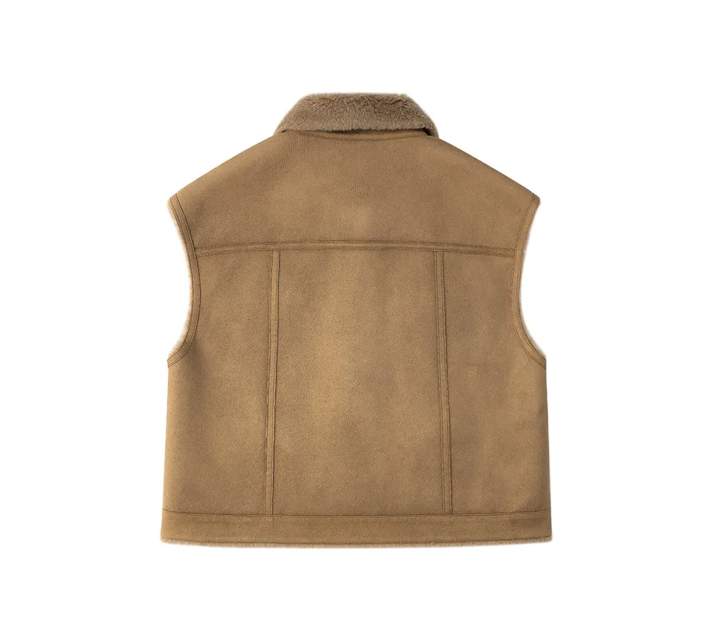 EVERAU® Fluffy Sleeveless Vest Warda sold by UGG Express product image thumbnail 2