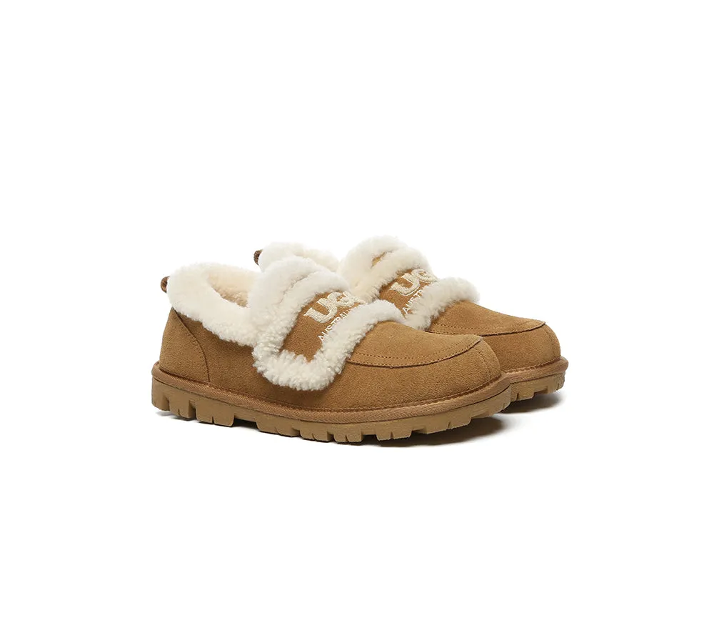 AUSTRALIAN SHEPHERD® UGG Slippers Women Sheepskin Wool Ankle Rilee Loafers sold by UGG Express