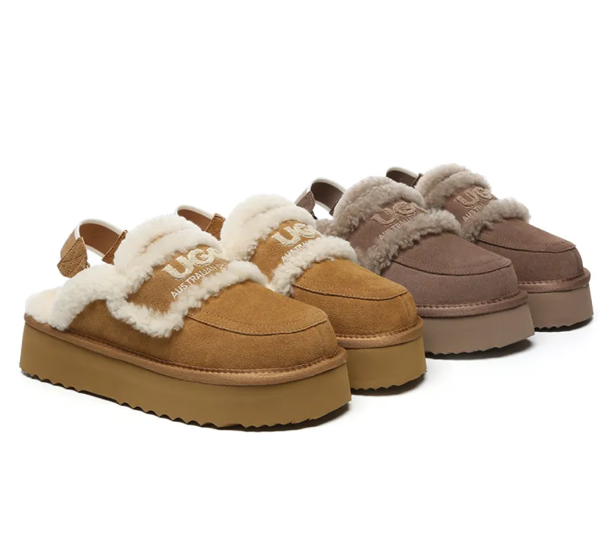 AUSTRALIAN SHEPHERD® 2-Way Style UGG Slippers Women Removable Strap Slingback Platform Rilee sold by UGG Express