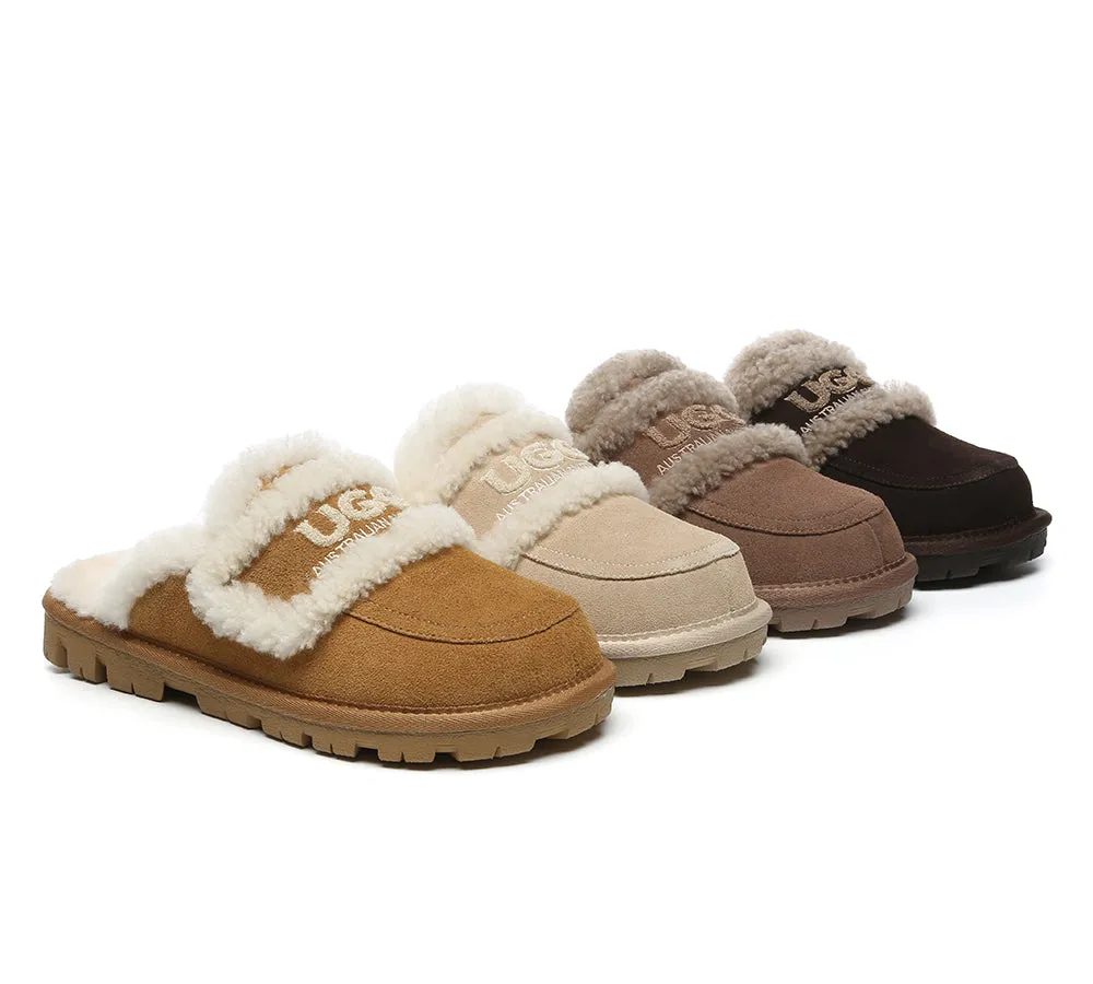 AUSTRALIAN SHEPHERD® UGG Slippers Women Sheepskin Wool Shearling Lined Rilee sold by UGG Express