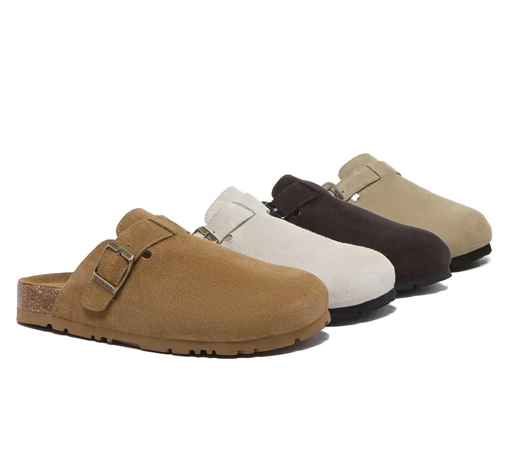 EVERAU® Men Adjustable Buckled Straps Slip-on Flat Sandal Slides Large Size Mason sold by UGG Express