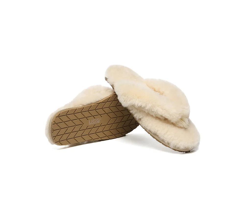 AUSTRALIAN SHEPHERD® UGG Thongs Women Fluffy Slides Farah sold by UGG Express product image thumbnail 3