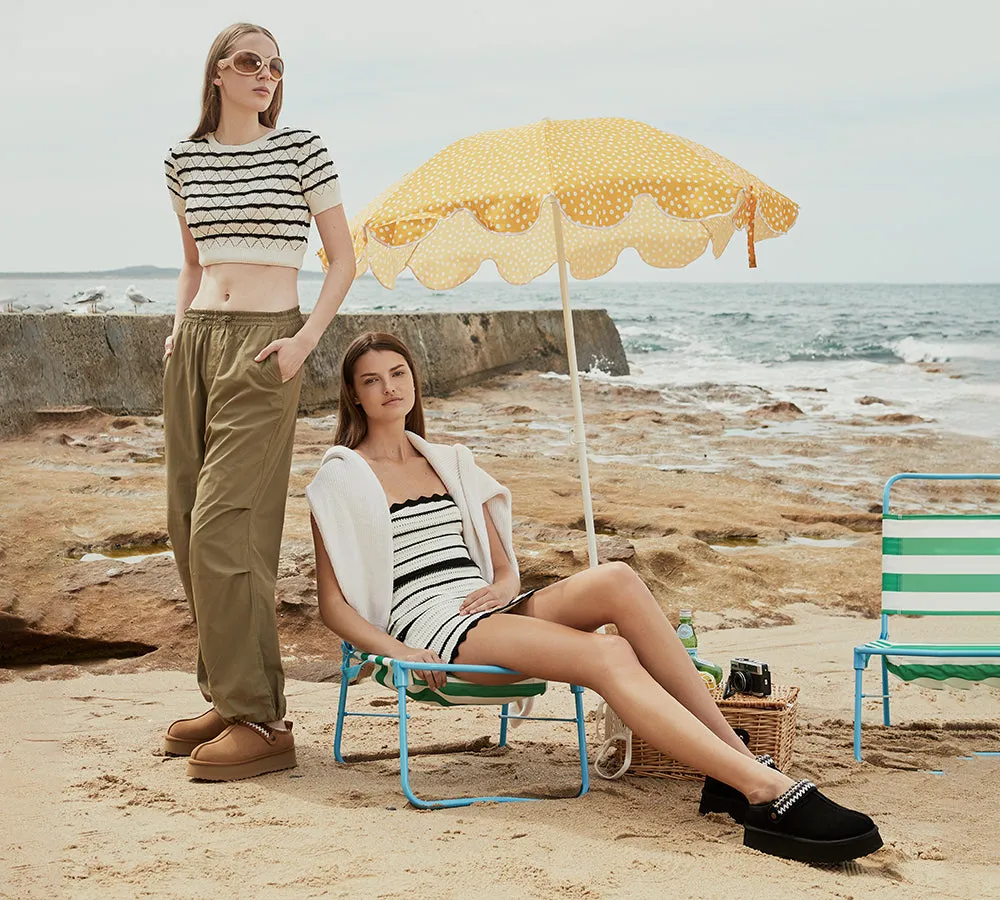 EVERAU® UGG Slippers Sheepskin Wool Slingback Kintted Platform Maeve sold by UGG Express product image thumbnail 2