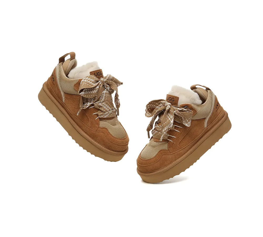 AUSTRALIAN SHEPHERD® UGG Boots Sheepskin Wool Lace Up Platform Sneakers Parkyr sold by UGG Express product image thumbnail 5