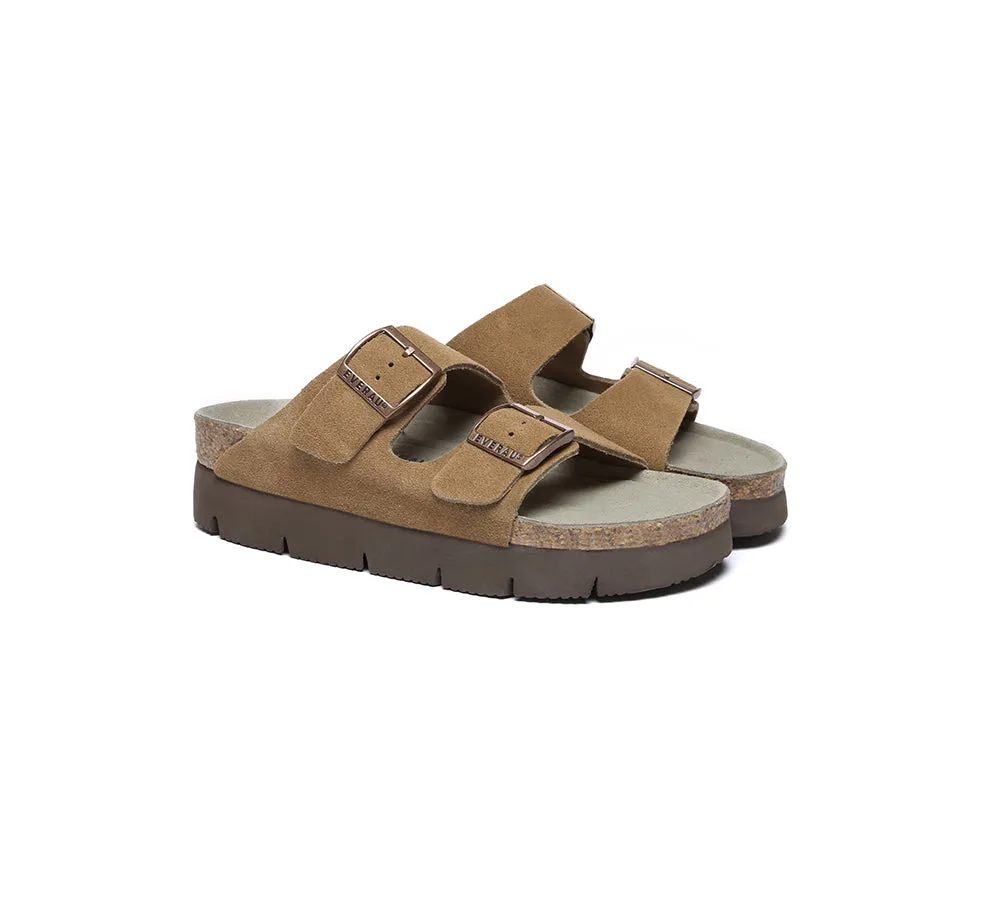 EVERAU® Adjustable Strap Slip-on Platform Summer Sandal Slides sold by UGG Express product image thumbnail 3