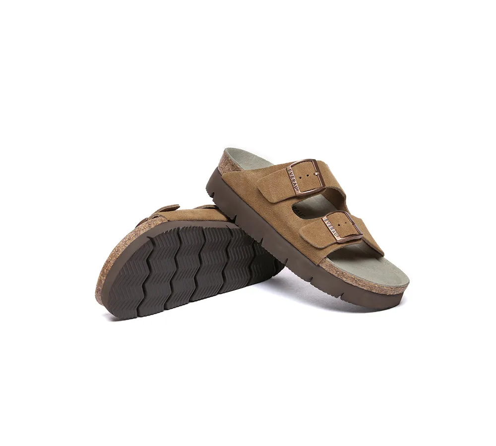 EVERAU® Adjustable Strap Slip-on Platform Summer Sandal Slides sold by UGG Express product image thumbnail 4