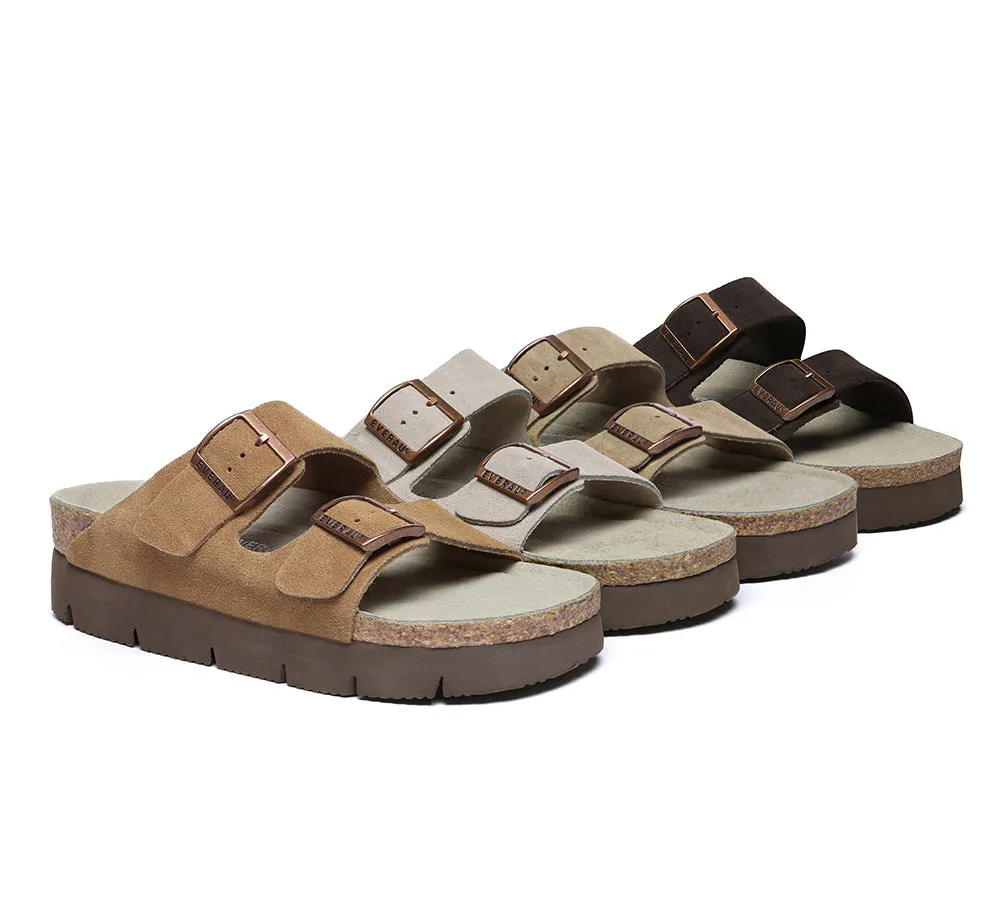 EVERAU® Adjustable Strap Slip-on Platform Summer Sandal Slides sold by UGG Express