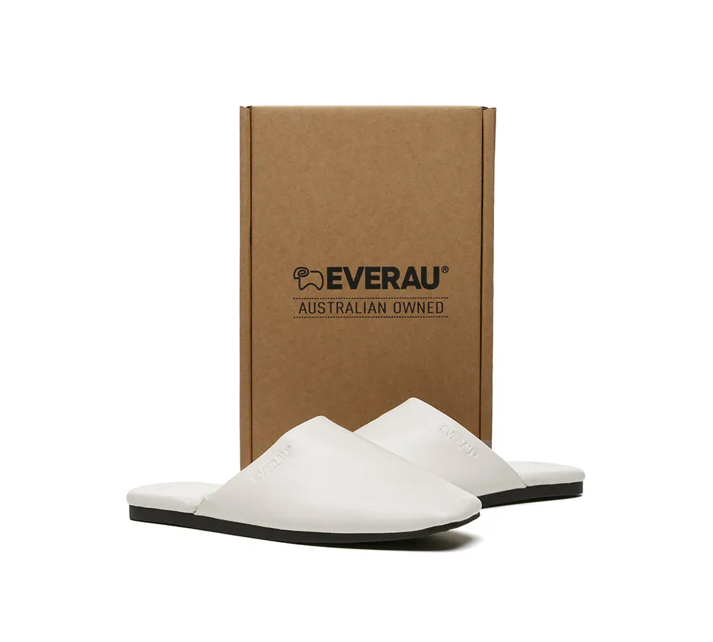 EVERAU® Women Slides Leather Flat Wafaa sold by UGG Express product image thumbnail 4