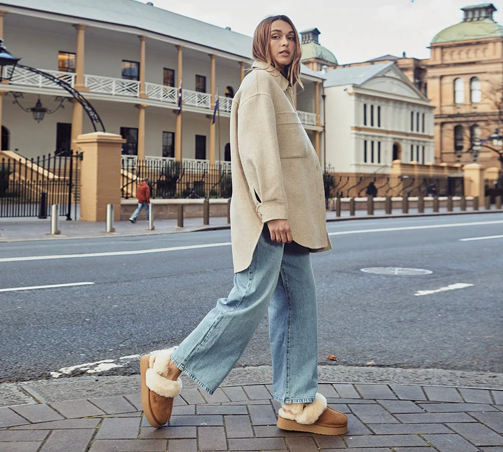 AUSTRALIAN SHEPHERD® UGG Slippers Women Removable Wool Strap Slingback Platform Musa sold by UGG Express product image thumbnail 2