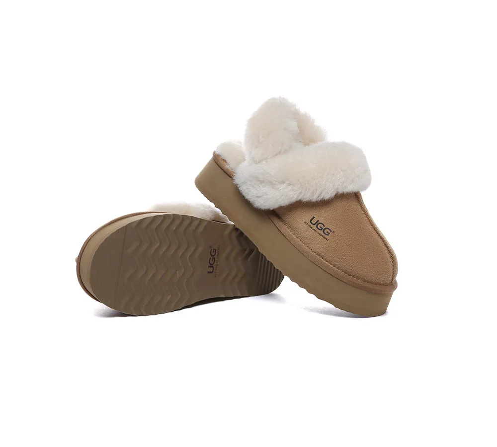 AUSTRALIAN SHEPHERD® UGG Slippers Women Removable Wool Strap Slingback Platform Musa sold by UGG Express product image thumbnail 5
