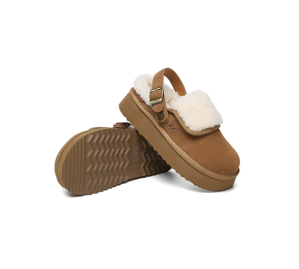 AUSTRALIAN SHEPHERD® 3-Way Style UGG Slippers Sheepskin Wool Slingback Platform Tenley sold by UGG Express product image thumbnail 4