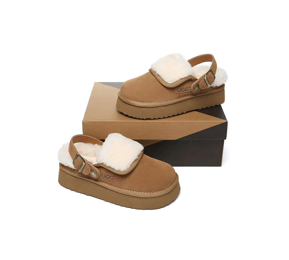 AUSTRALIAN SHEPHERD® 3-Way Style UGG Slippers Sheepskin Wool Slingback Platform Tenley sold by UGG Express product image thumbnail 5