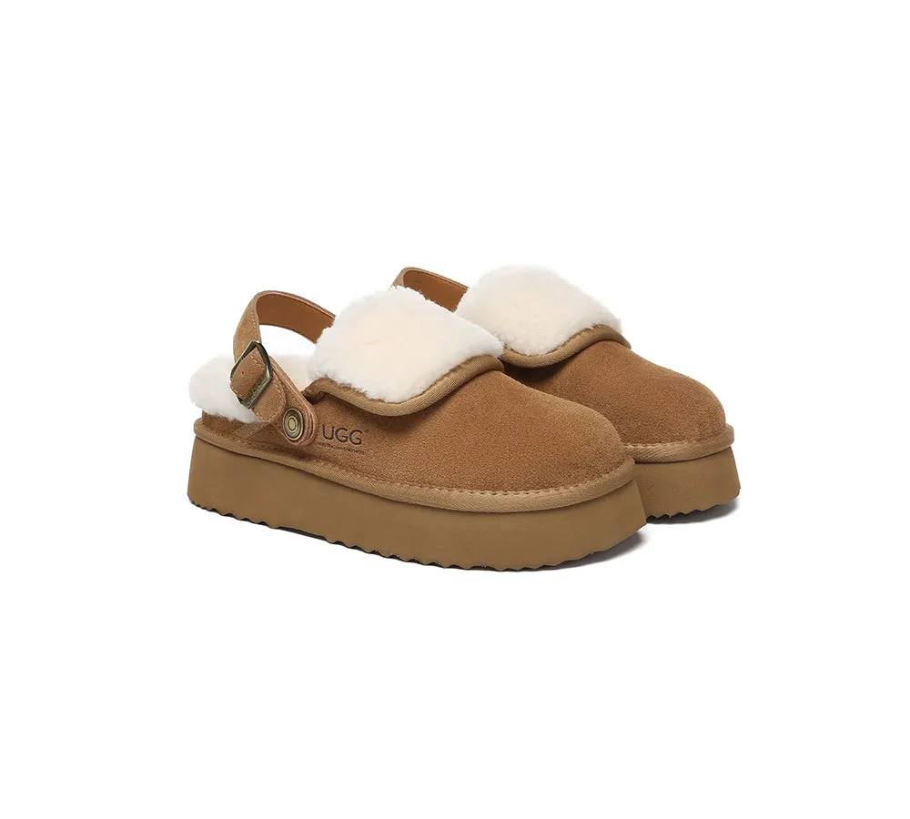 AUSTRALIAN SHEPHERD® 3-Way Style UGG Slippers Sheepskin Wool Slingback Platform Tenley sold by UGG Express product image thumbnail 3