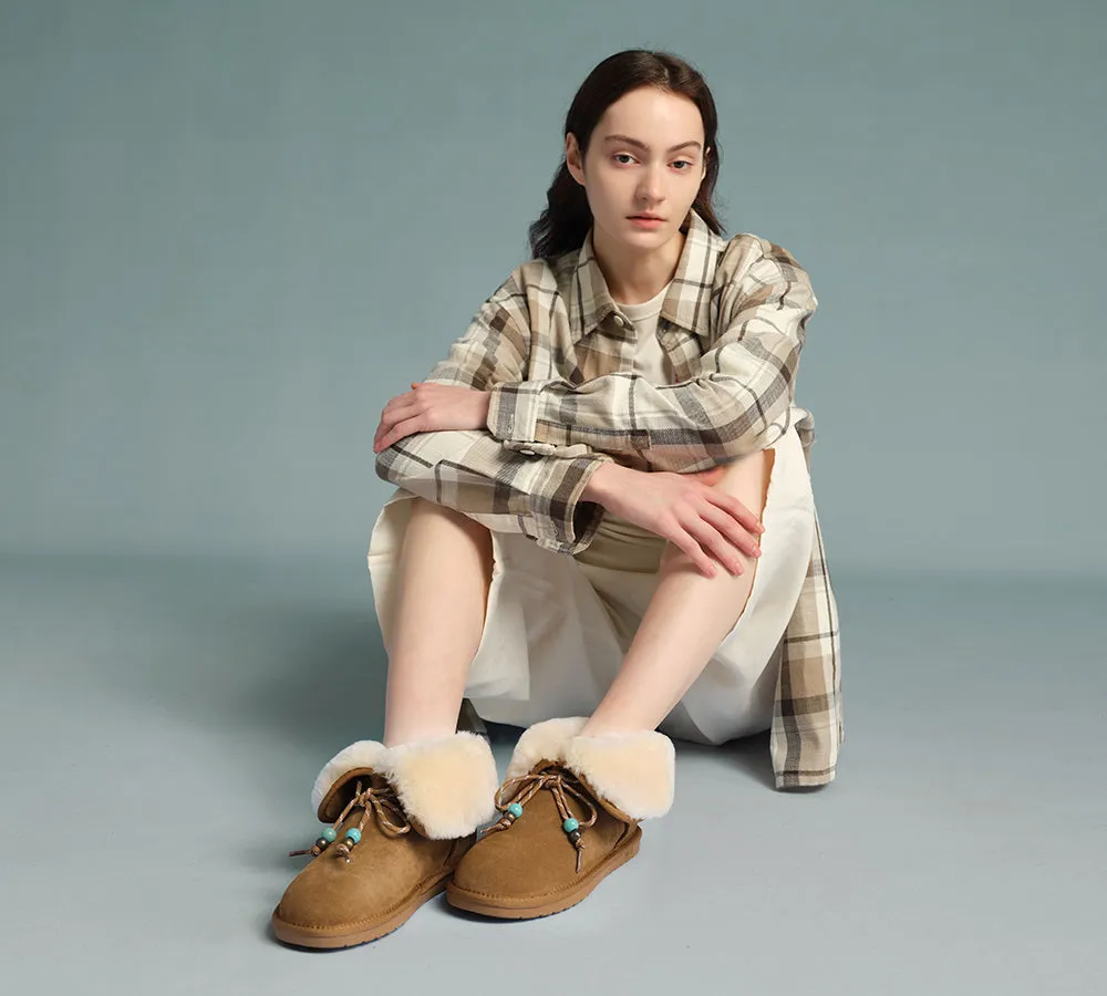 AUSTRALIAN SHEPHERD® 2-Way Style UGG Women Sheepskin Wool Lace Up Fashion Boots Carlos sold by UGG Express product image thumbnail 2