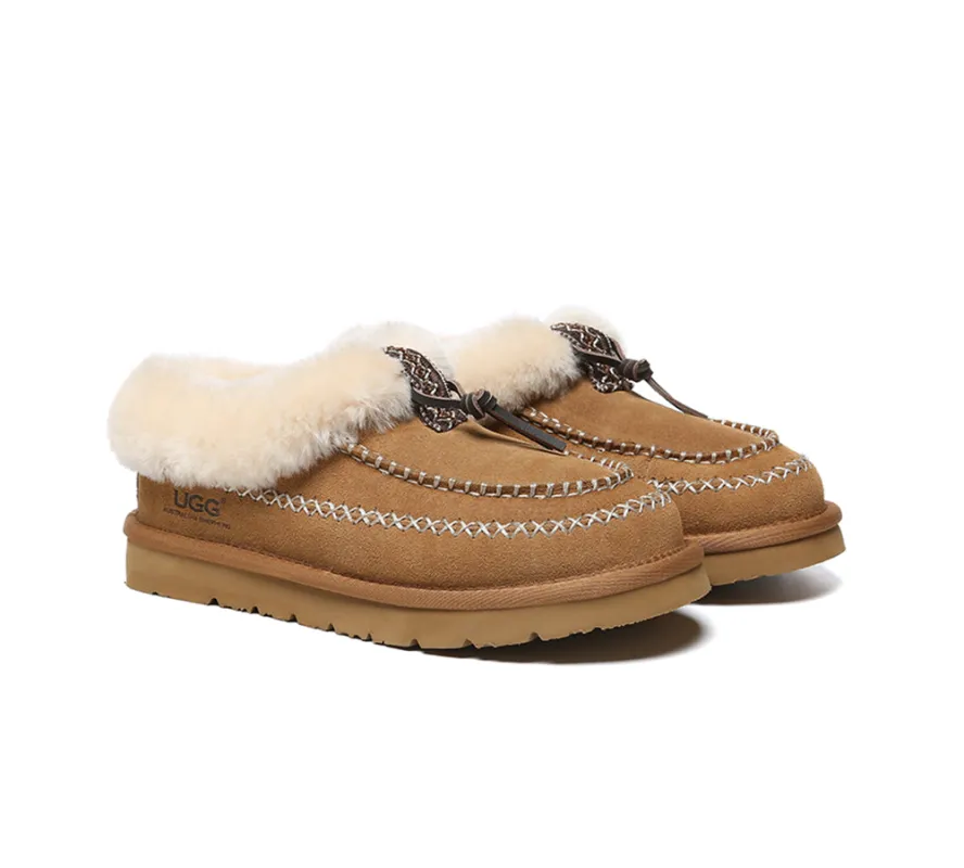 AUSTRALIAN SHEPHERD® UGG Slippers Sheepskin Wool Ankle Casual Draco Moccasins sold by UGG Express