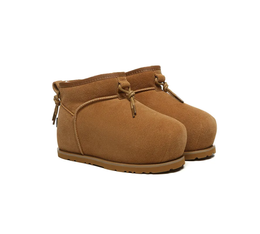 UGG EVERAU® UGG Boots Women Sheepskin Wool Mini Ankle Euro Loaf Palmer sold by UGG Express