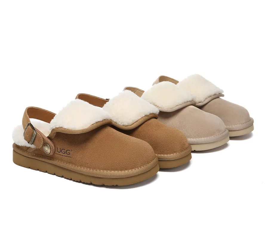 AUSTRALIAN SHEPHERD® UGG Slippers Sheepskin Wool Adjustable Strap Slingback Tenley sold by UGG Express