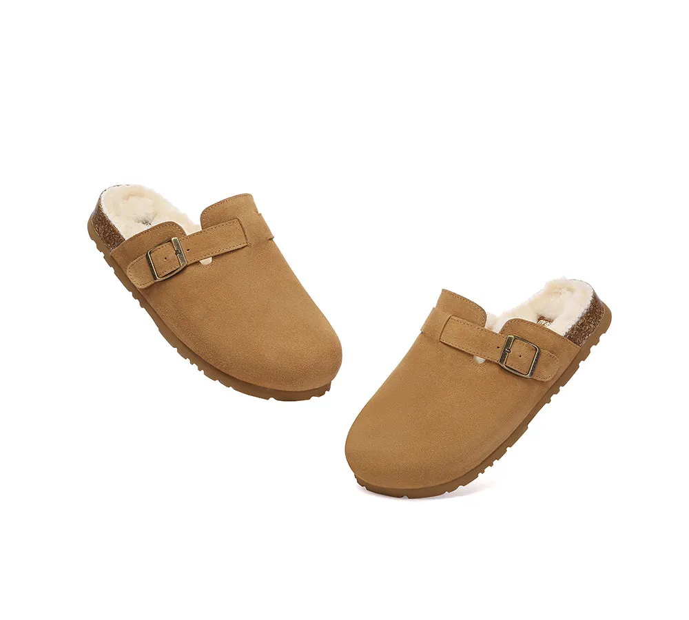 EVERAU® UGG Slippers Sheepskin Wool Adjustable Strap Clog Hazco sold by UGG Express product image thumbnail 5