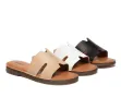 EVERAU® Women Slides Leather Ultra Soft Woven Flat Clovey sold by UGG Express