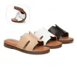 EVERAU® Women Slides Leather Ultra Soft Woven Flat Clovey sold by UGG Express