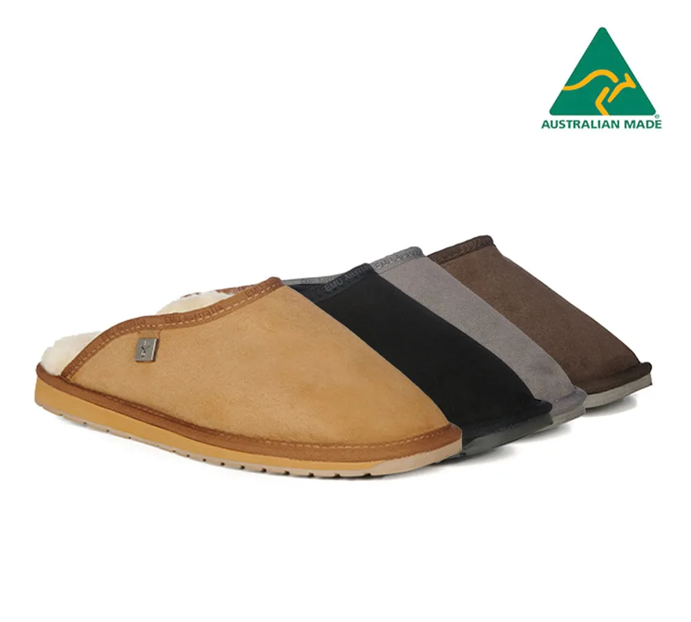 EMU® UGG Slippers Men Australian Made Sheepskin Wool Scuff Platinum Esperence sold by UGG Express