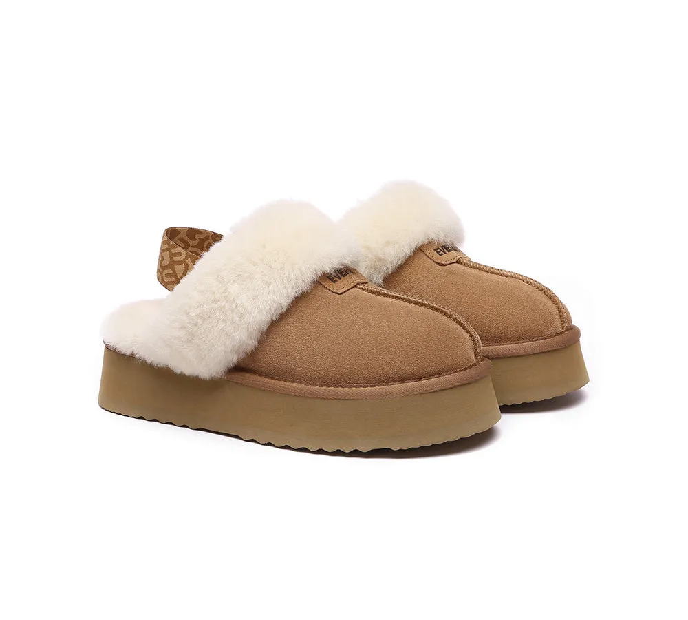 EVERAU® UGG Women Removable Strap Slingback Platform Slippers Forever sold by UGG Express product image thumbnail 4