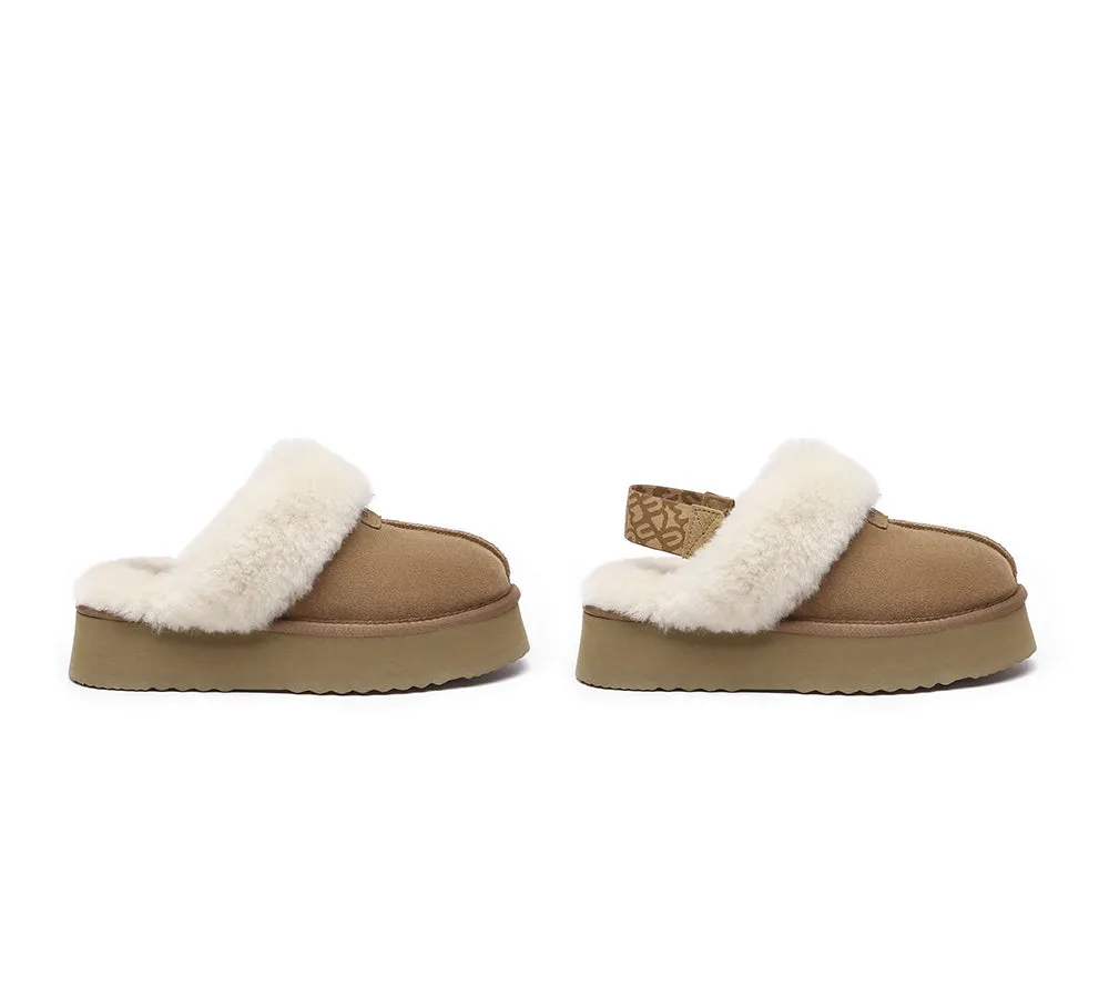 EVERAU® UGG Women Removable Strap Slingback Platform Slippers Forever sold by UGG Express product image thumbnail 3