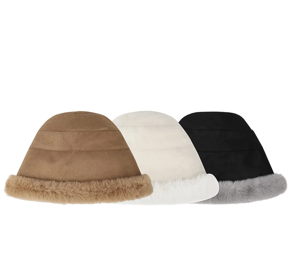 EVERAU® Suede Fluffy Warm Bucket Hat sold by UGG Express