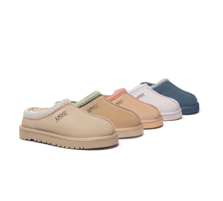 AUSTRALIAN SHEPHERD® UGG Slippers Sheepskin Wool Ankle Multi-color Tazzy Tay sold by UGG Express