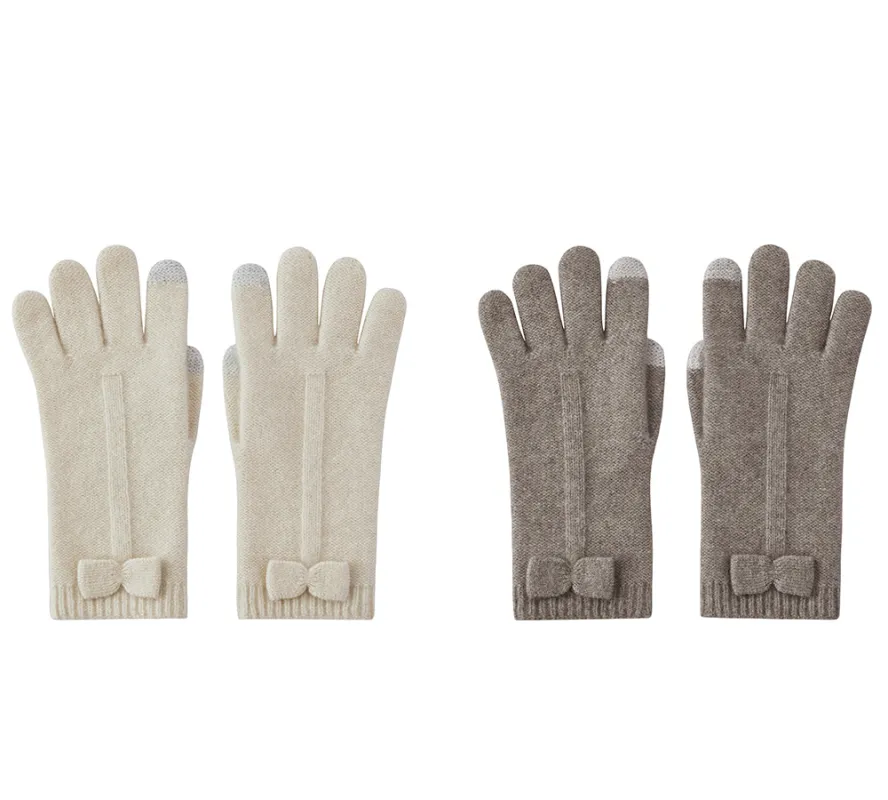 URBAN UGG® Wool Cashmere Blend Bow Touchscreen Glove Winory sold by UGG Express