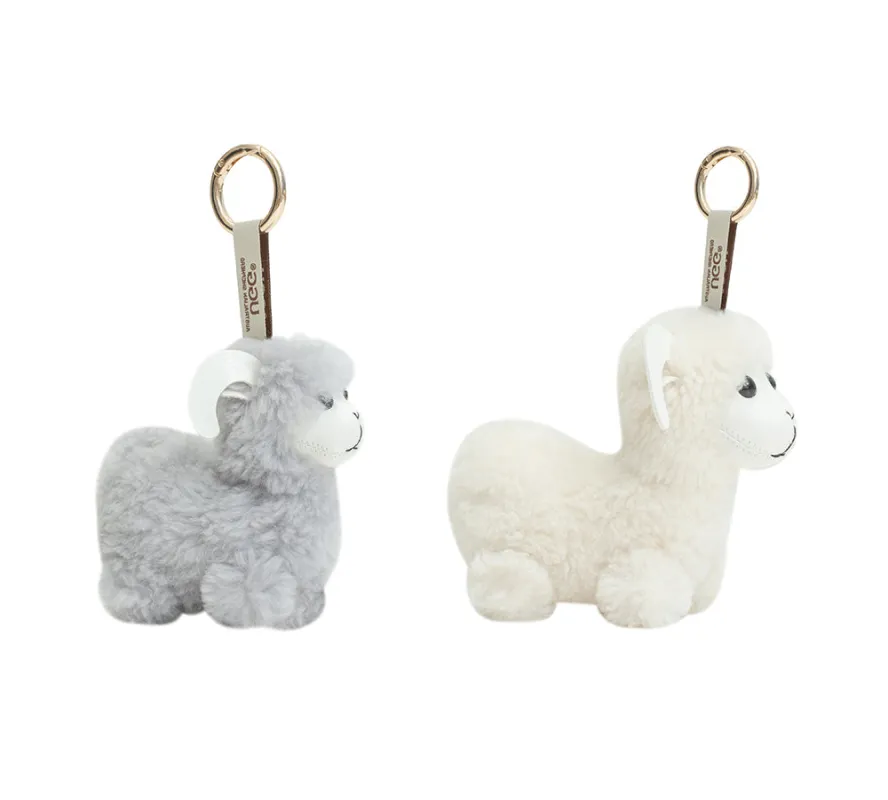 AUSTRALIAN SHEPHERD® Fluffy Wool Sheep Puffle Keyring sold by UGG Express