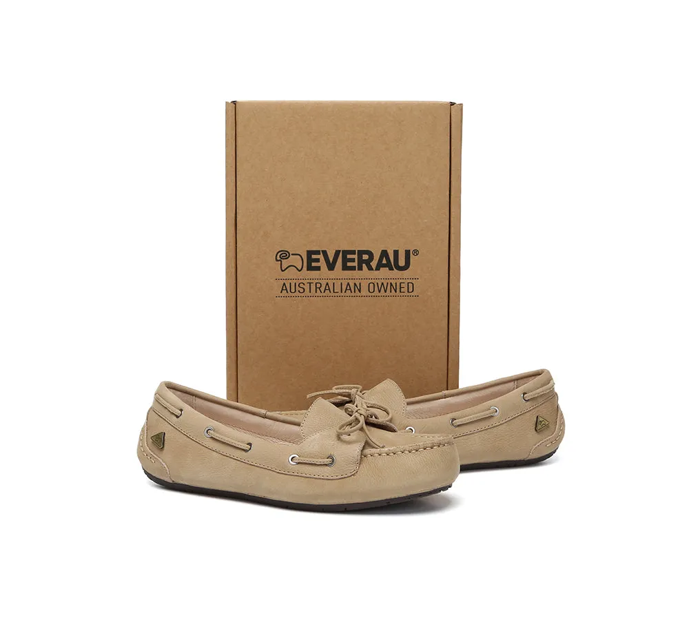 EVERAU® Women Leather Bow Casual Loafers Summer Moccasins Monty sold by UGG Express product image thumbnail 5