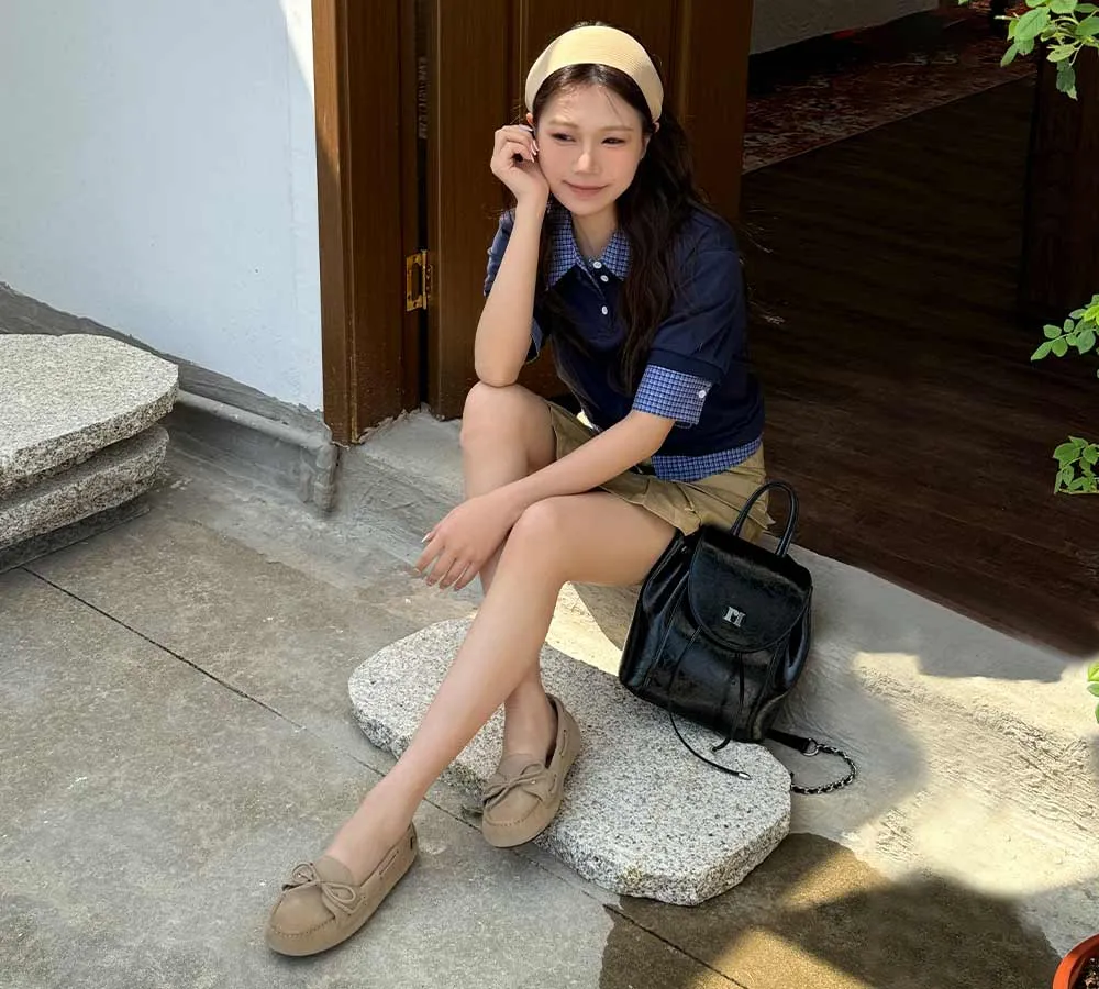 EVERAU® Women Leather Bow Casual Loafers Summer Moccasins Monty sold by UGG Express product image thumbnail 2