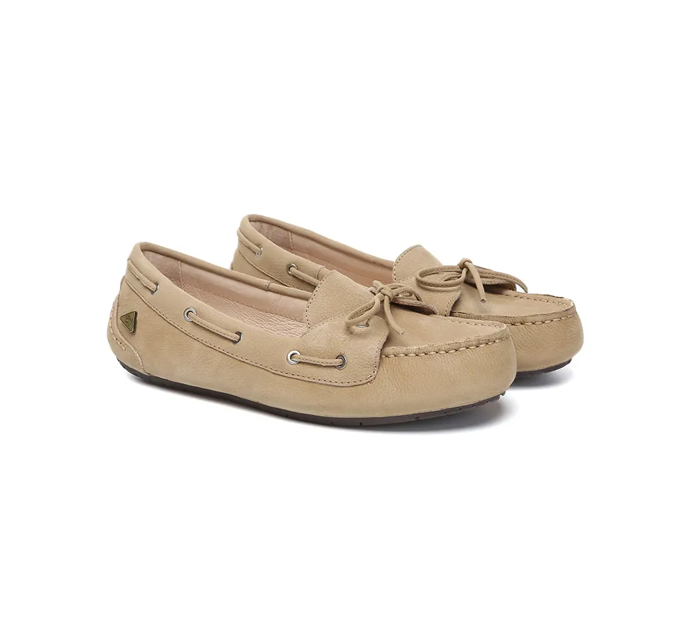 EVERAU® Women Leather Bow Casual Loafers Summer Moccasins Monty sold by UGG Express product image thumbnail 3