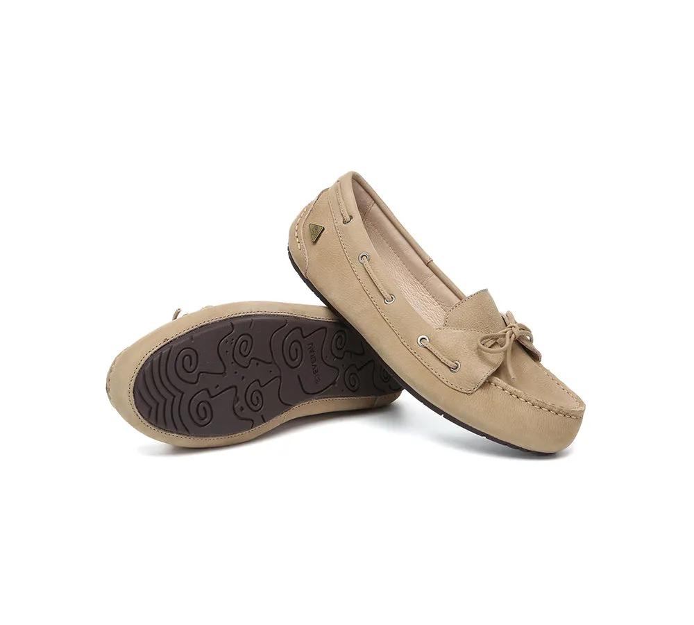 EVERAU® Women Leather Bow Casual Loafers Summer Moccasins Monty sold by UGG Express product image thumbnail 4